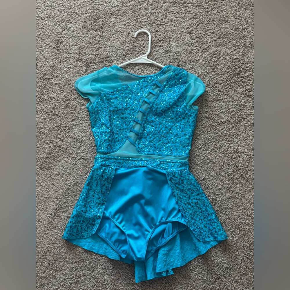Bright Teal Dance Costume